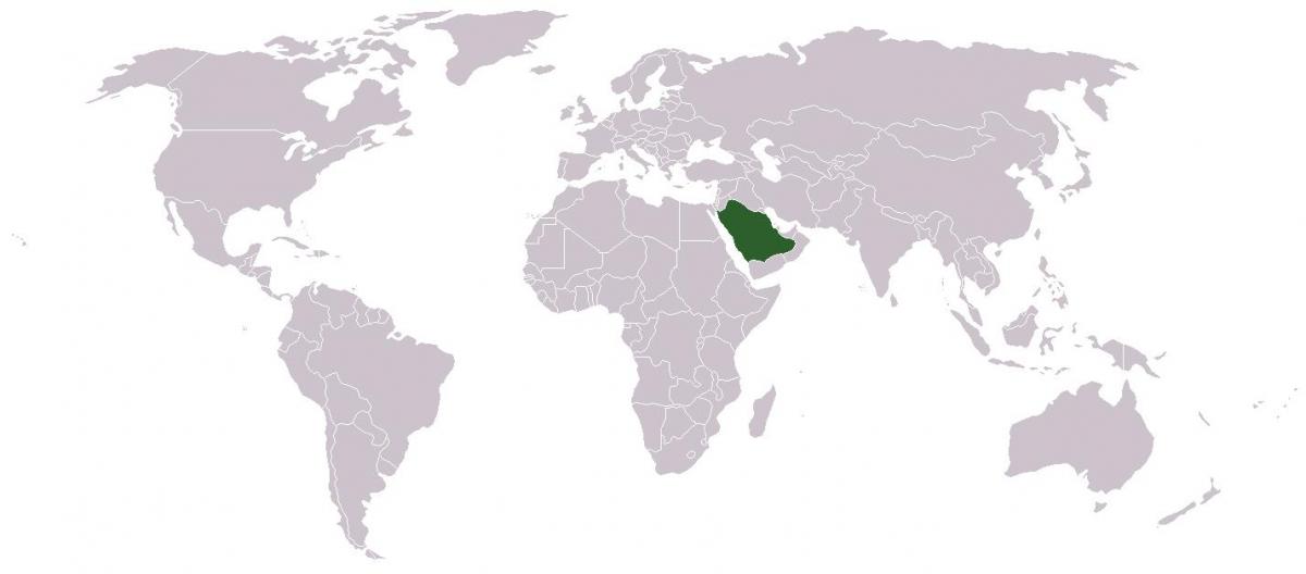 Саудијска Арабија је на мапи света