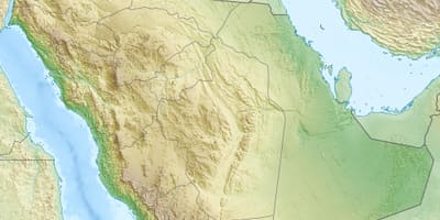 Карта Саудијске Арабије планине