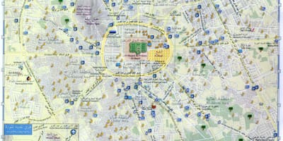 Карта минаваре Мадина Саудијска Арабија