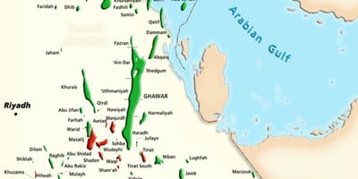 Карта манифа у Саудијској Арабији