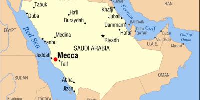 Карта Мека у Саудијској Арабији